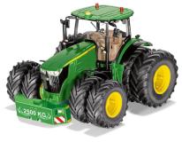John Deere 7290R s dvojitými koly a bluetooth ovládací aplikací