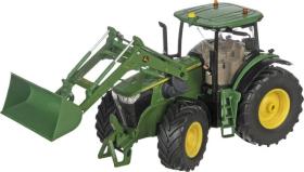 John Deere 7310R s předním nakladačem a bluetooth ovládací aplikací